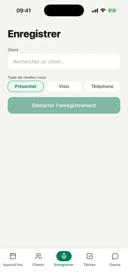 L’application mobile AssurX — Enregistrer